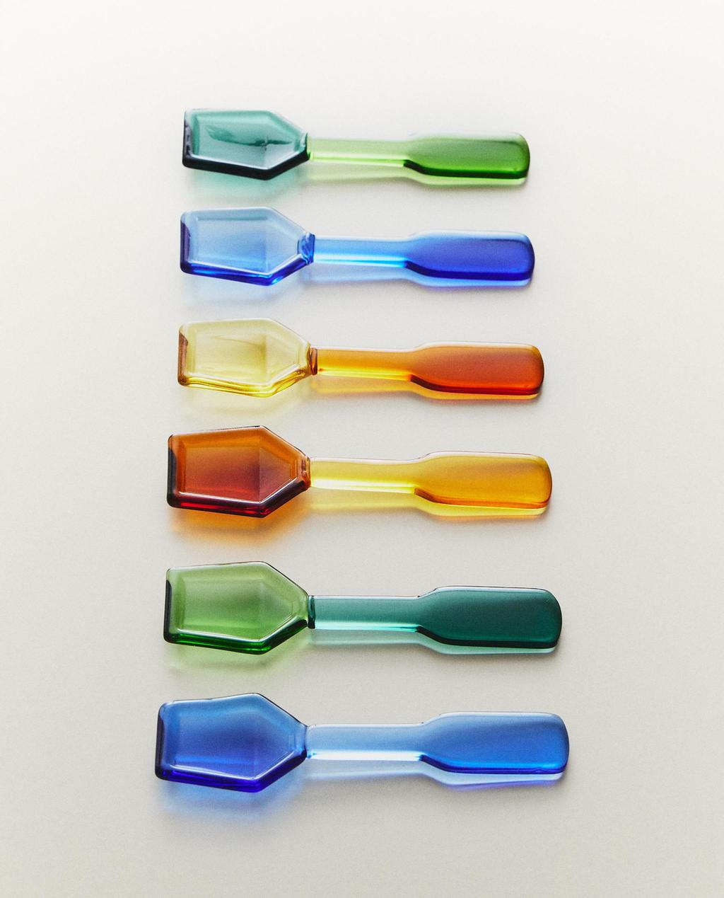 PACK CUCHARILLAS HELADO BOROSILICATO COLORES (PACK DE 6)