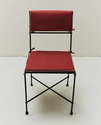 FORGED METAL CHAIR WITH CUSHIONS