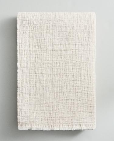 COUVERTURE COTON TEXTURÉE