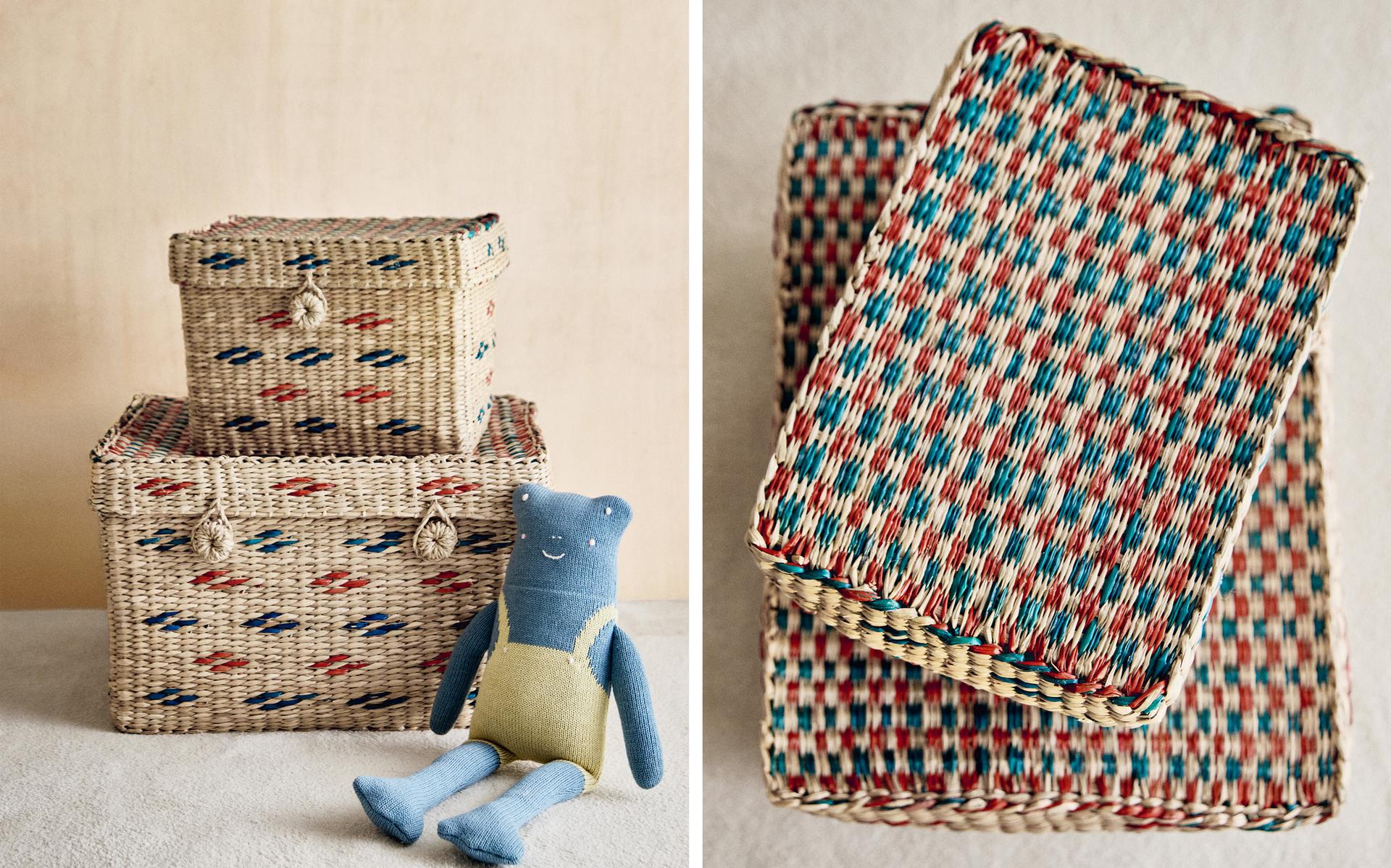 CHILDREN'S SEAGRASS BASKET WITH LID