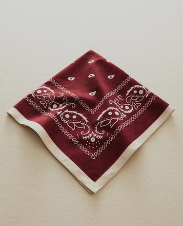 PAISLEY COTTON PET BANDANA