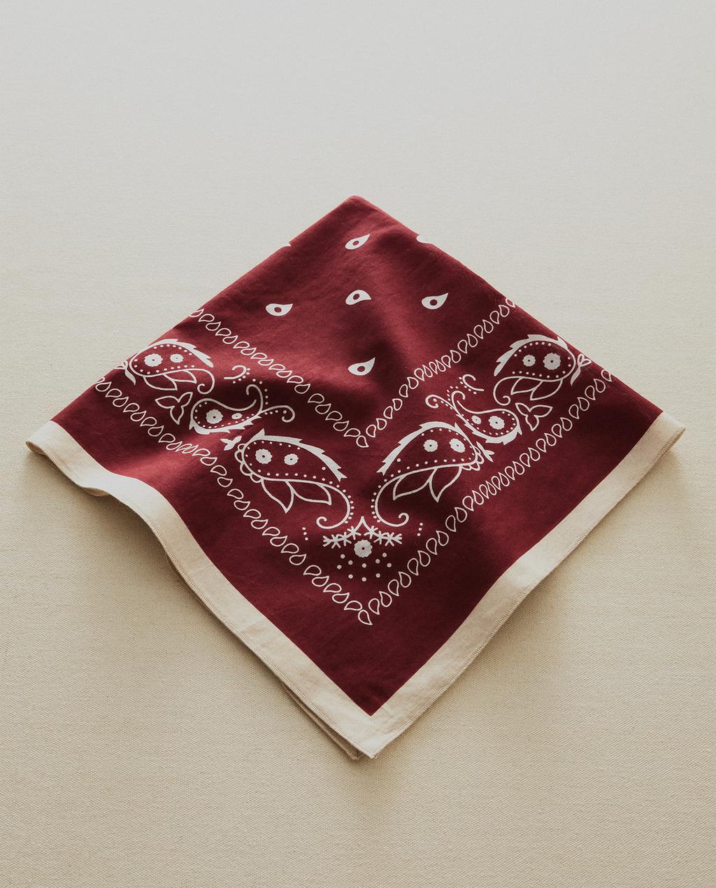 BANDANA COTON PAISLEY POUR ANIMAUX DE COMPAGNIE