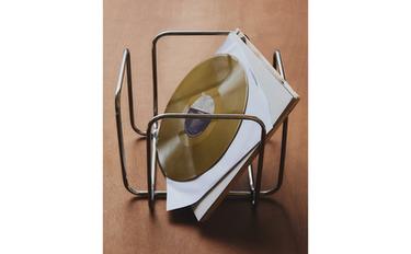RANGEMENT VINYLES ACIER INOXYDABLE