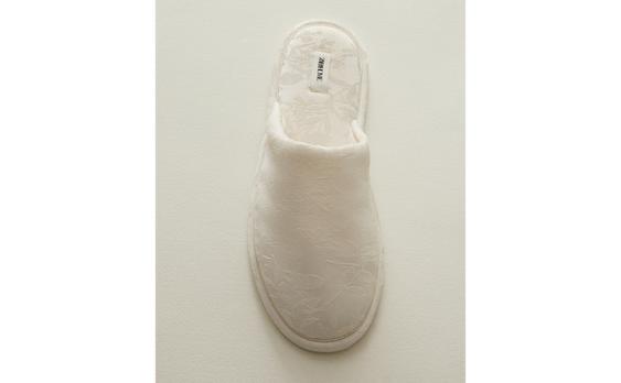JACQUARD MULE SLIPPERS