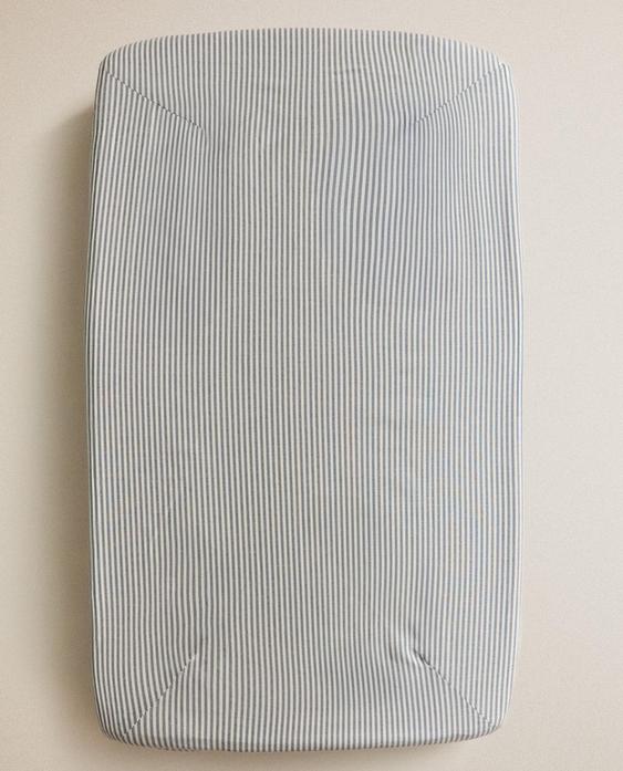 STRIPED BABY CHANGING MAT COVER