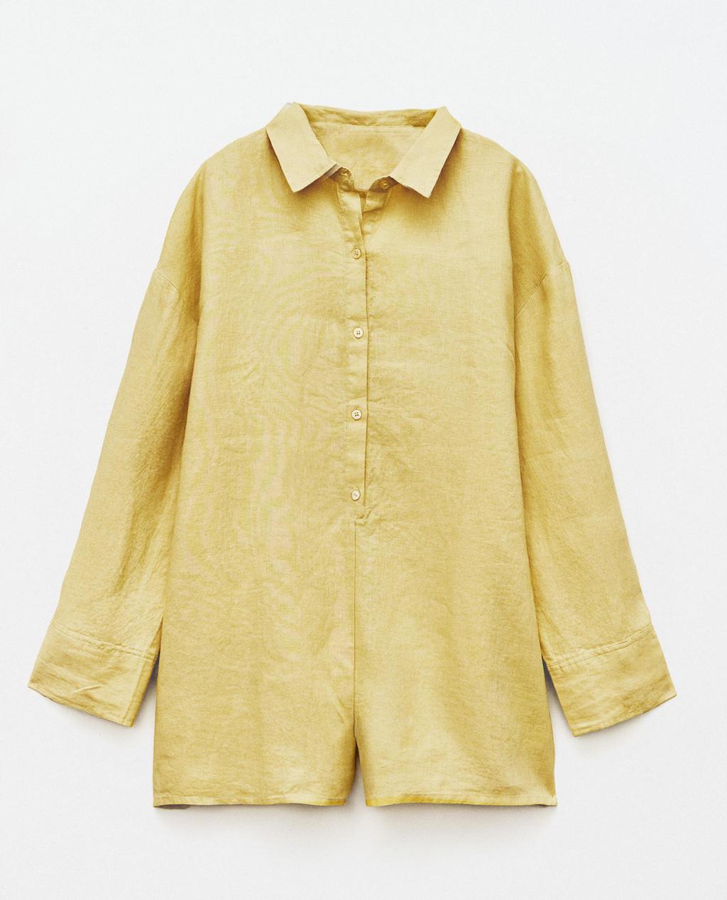 LINEN JUMPSUIT WITH BUTTONS