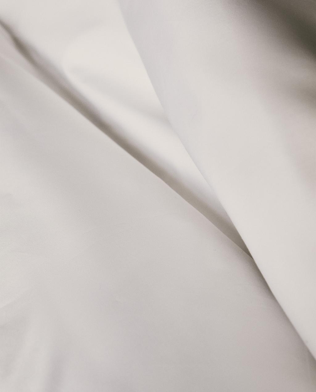 SCALLOPED EDGE COTTON PERCALE DUVET COVER (800 THREAD COUNT)