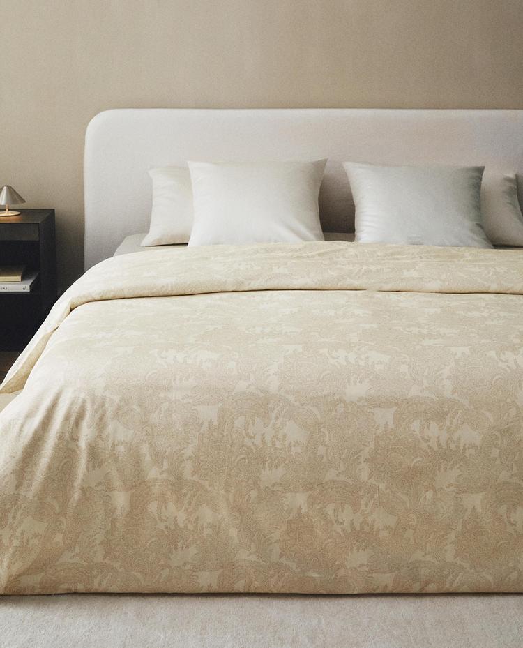 PAISLEY PRINT SATEEN DUVET COVER