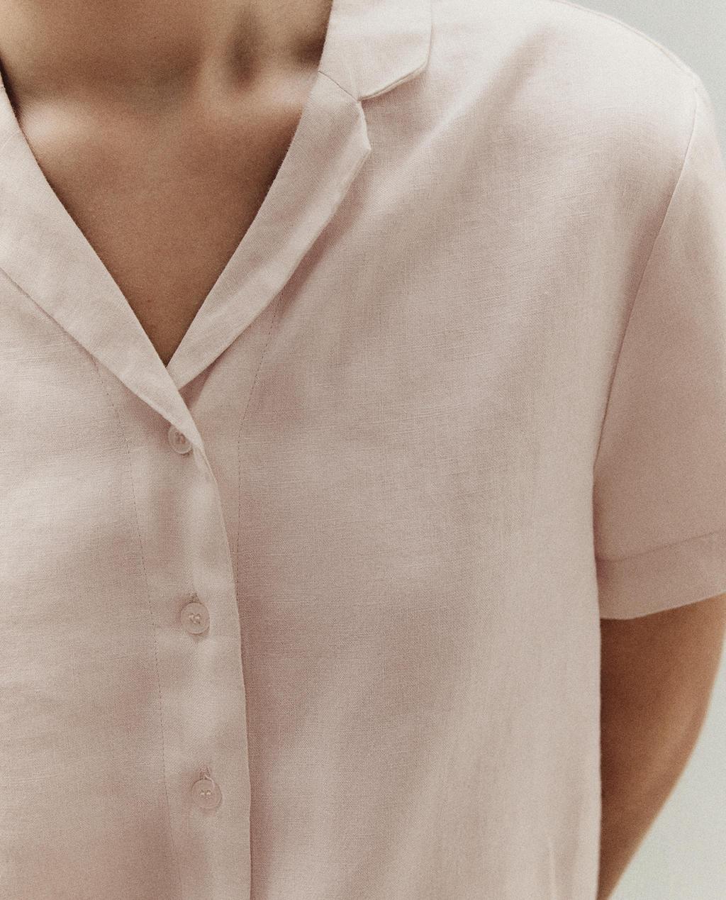 SHORT SLEEVE LINEN SHIRT