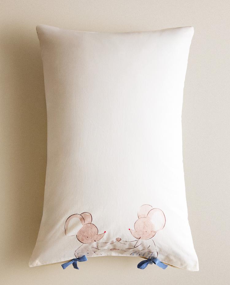 KIDS' MOUSE PILLOWCASE