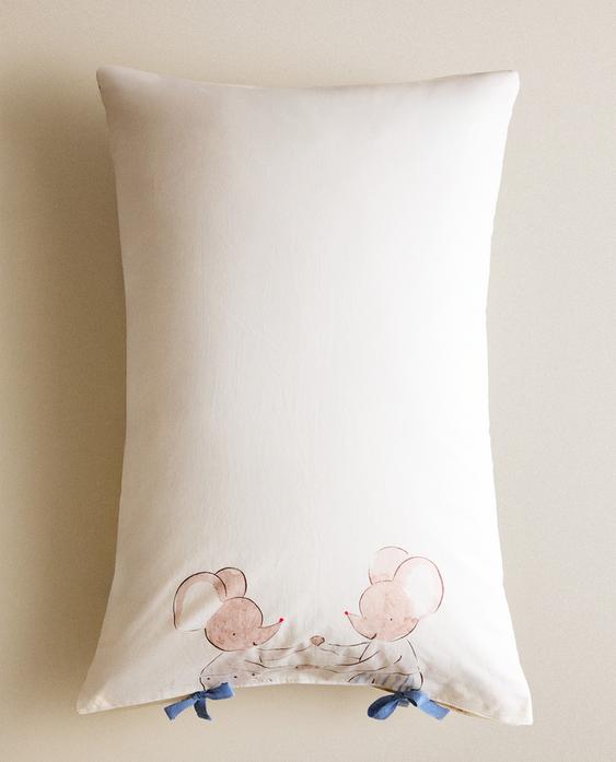 KIDS' MOUSE PILLOWCASE