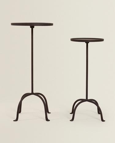 AGED METAL AUXILIARY TABLE