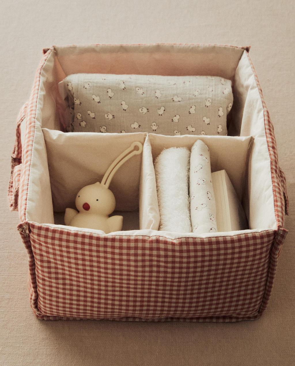 KATOENEN BABY-OPBERGER VICHY