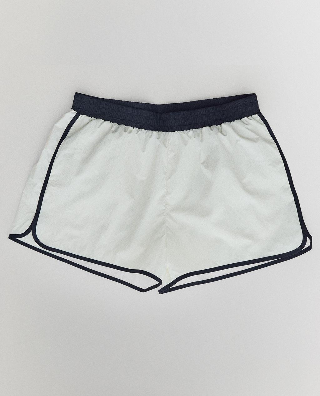 CONTRAST-TRIM SHORTS