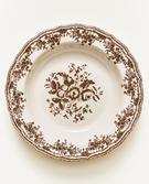 PLATO HONDO LOZA FLORAL