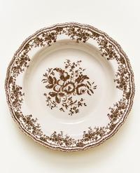 PLATO HONDO LOZA FLORAL