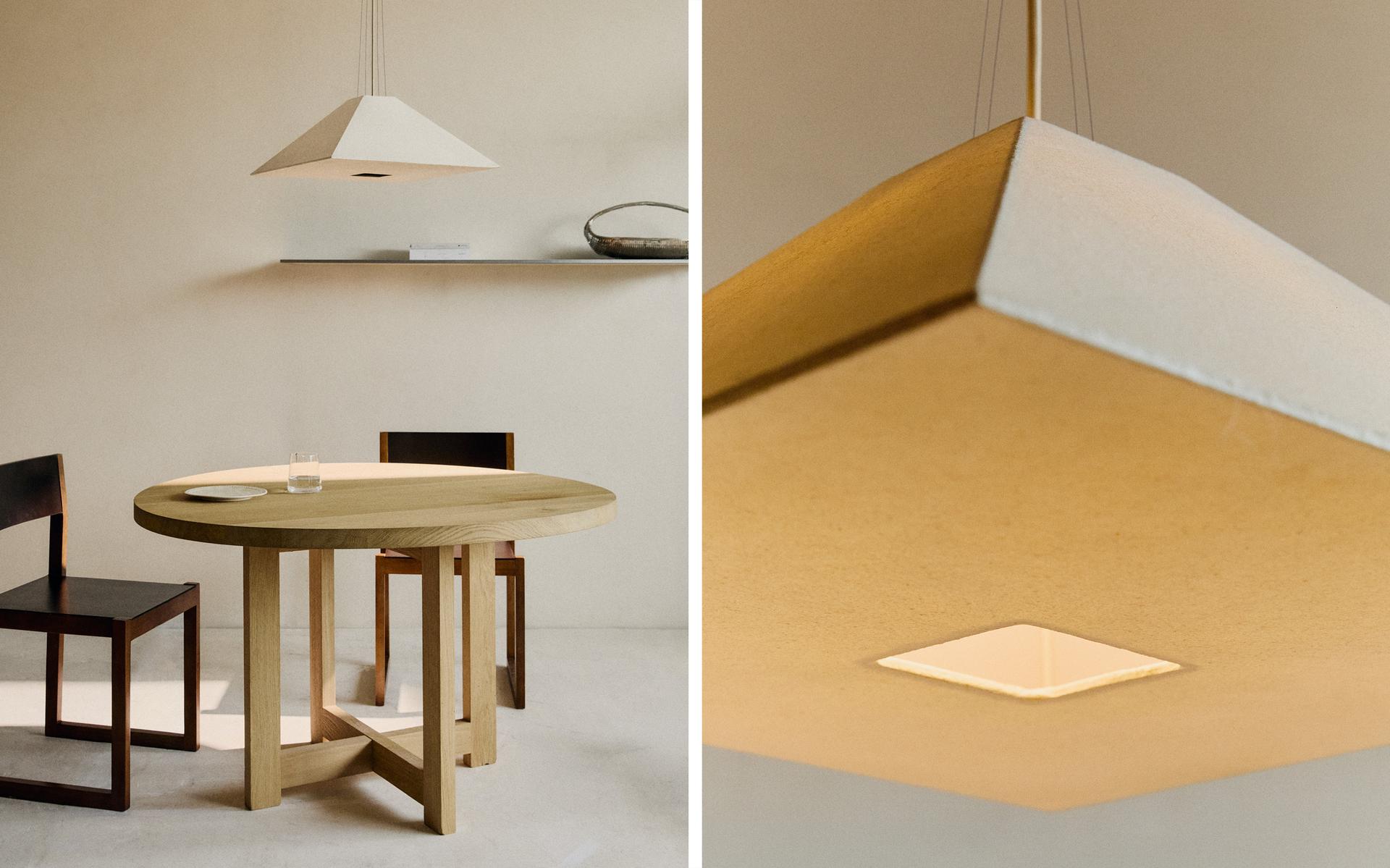 LÁMPARA TECHO PAPEL GEOMÉTRICA