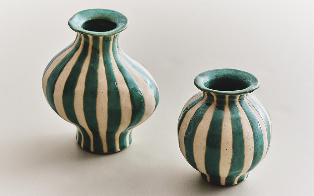 IRREGULAR DECORATIVE CERAMIC VASE