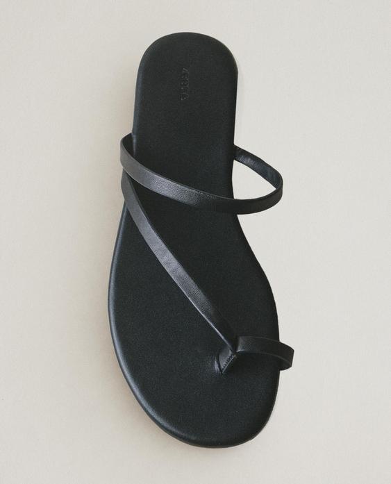 SANDALE PIELE FĂRĂ TOC