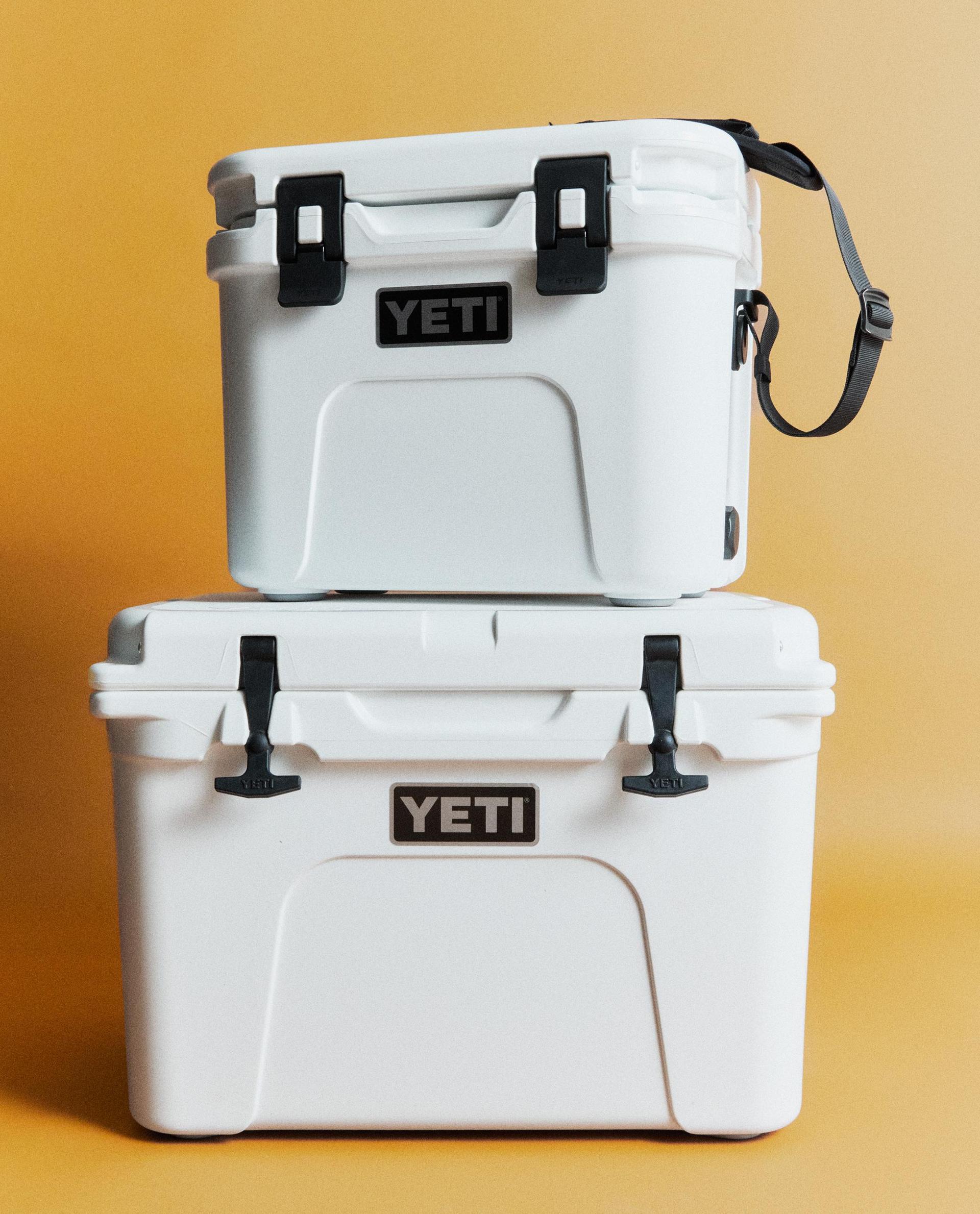 WHITE YETI COOLERS