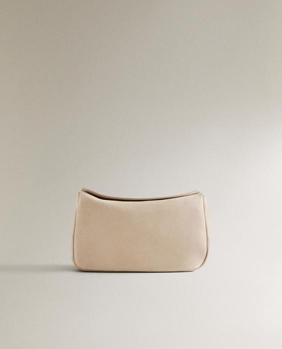 CLUTCH-NECESSAIRE AUS VELOURSLEDER