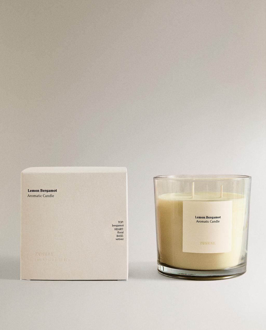 (620 G) LEMON BERGAMOT SCENTED CANDLE
