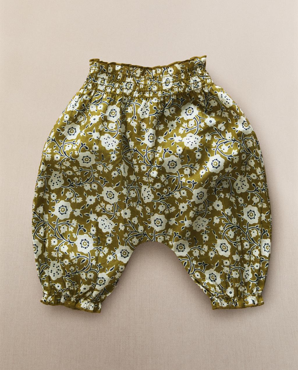 PANTALÓN BOMBACHO BEBÉ FLORES