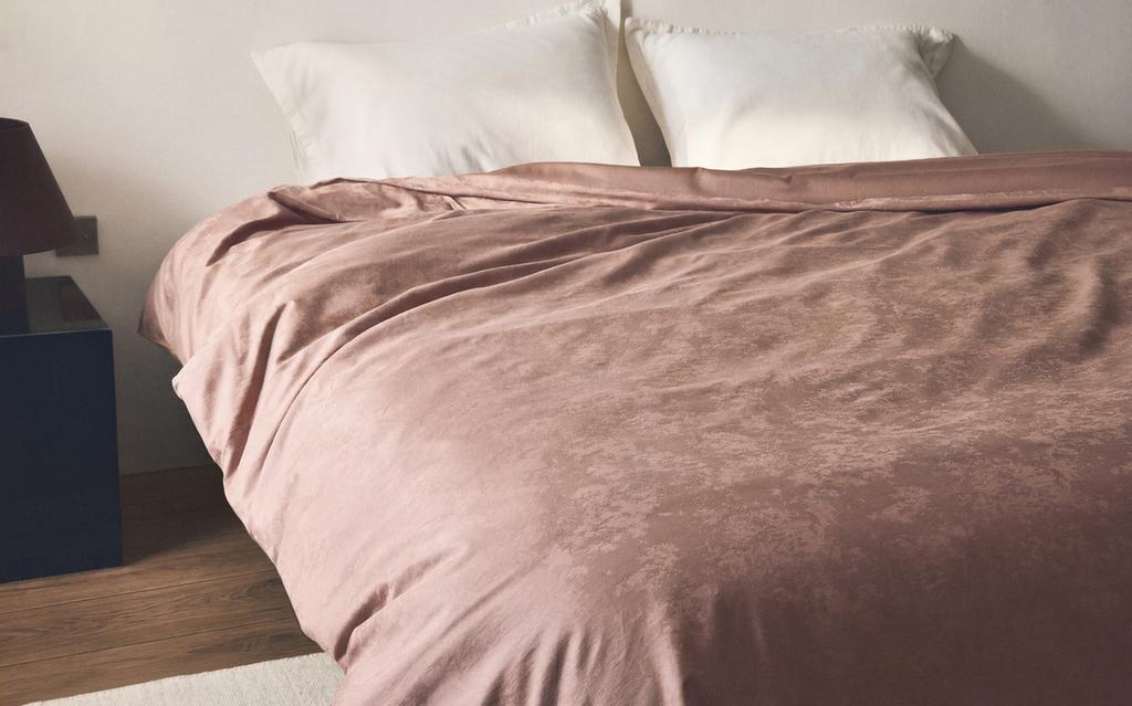 MARBLE JACQUARD SATEEN DUVET COVER