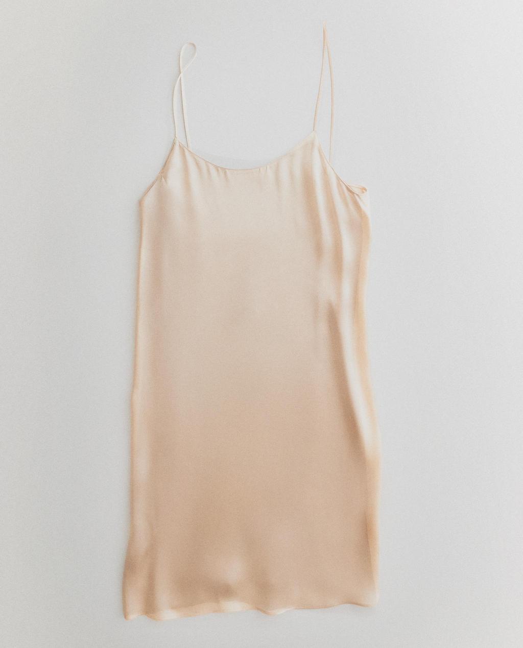 CHEMISE DE NUIT COURTE SOIE MÛRIER