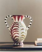 CERAMIC VASE WITH DOUBLE HANDLE