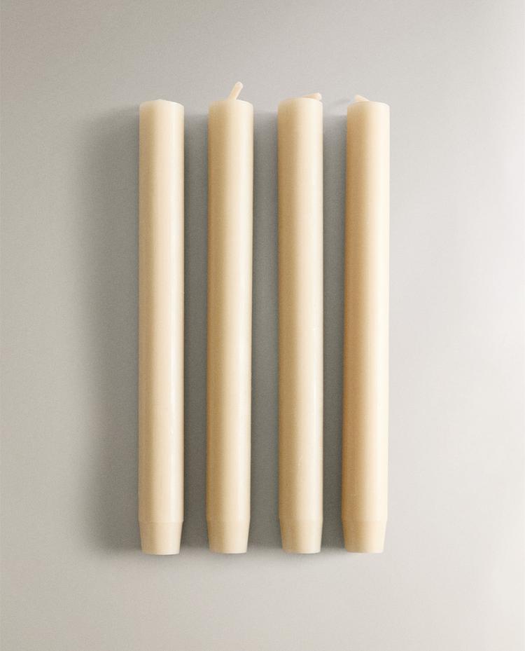 SET LILIN PANJANG DEKORATIF SILINDER (SET ISI 4)