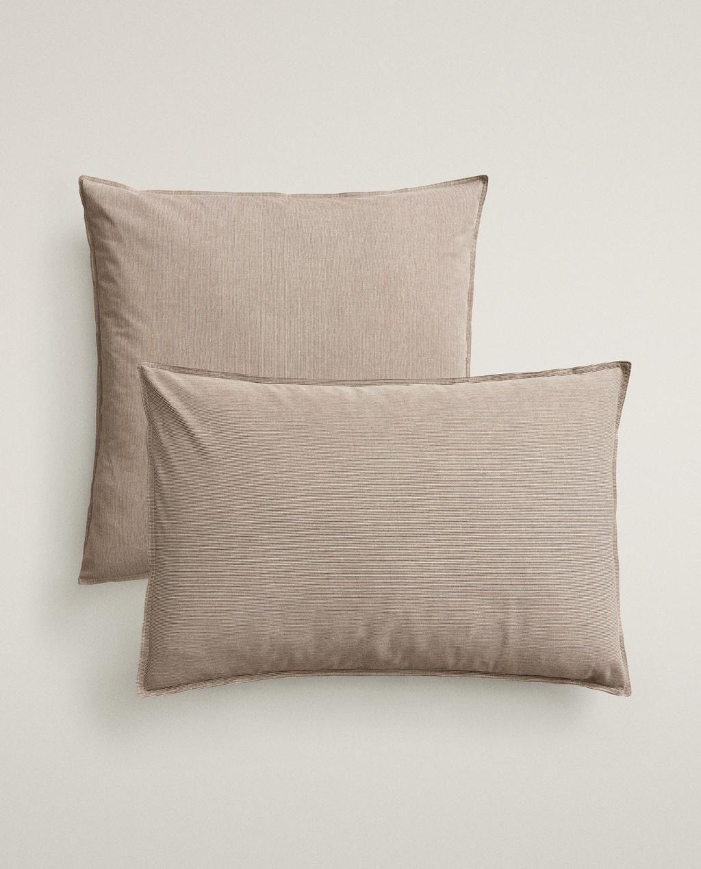 FUNDA ALMOHADA ALGODÓN LAVADO RAYAS