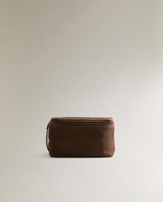 NECESSAIRE AUS VELOURSLEDER