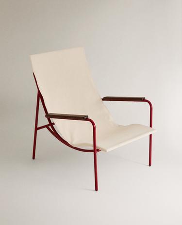COLOURED TEXTURED METAL CHAIR