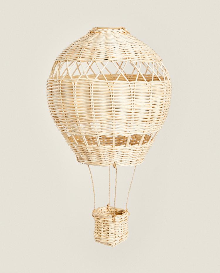 ABAT-JOUR ENFANT PLAFONNIER GLOBE ROTIN