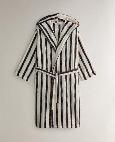 PEIGNOIR JACQUARD GÉOMÉTRIQUE