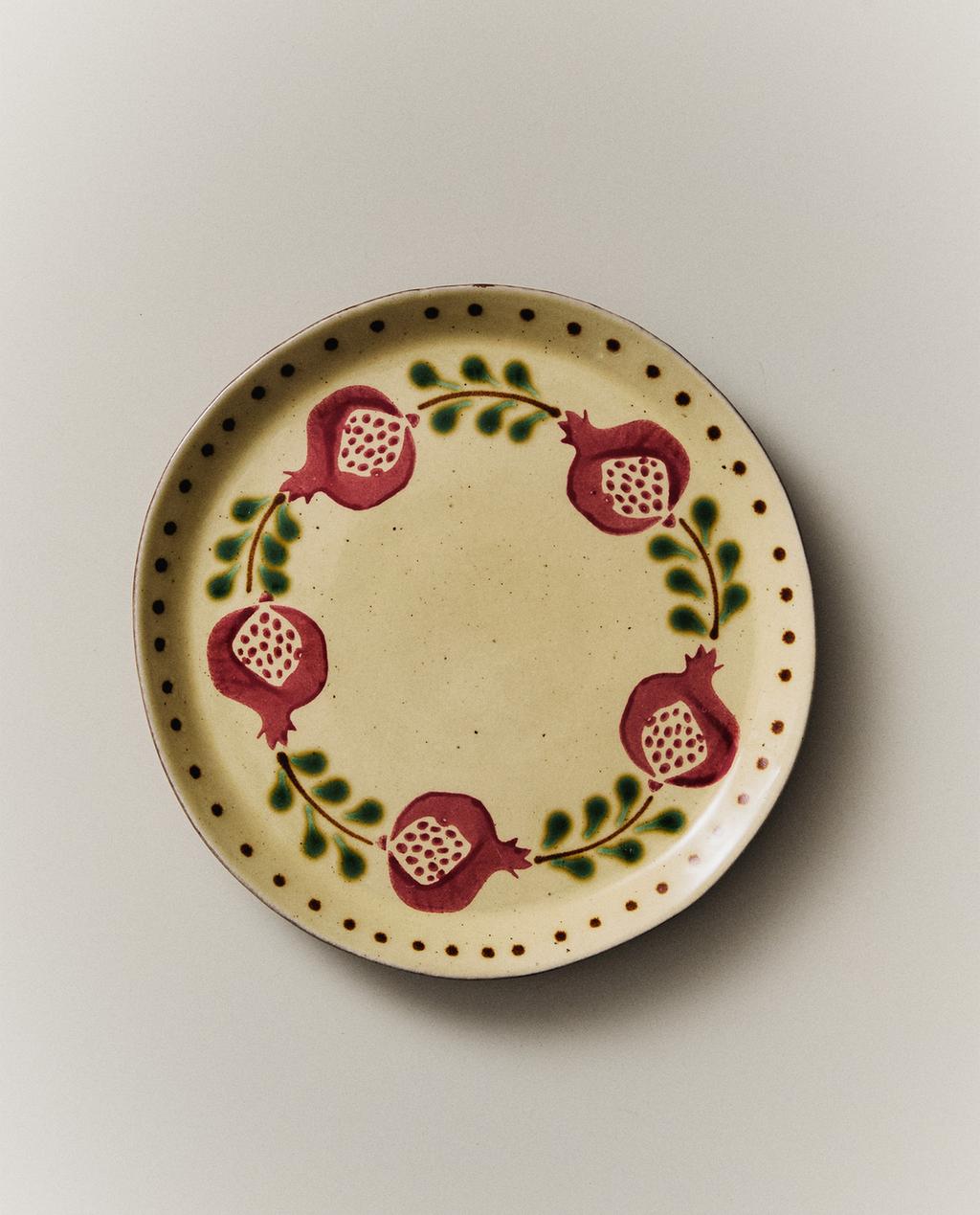 PIATTO DA DESSERT MELOGRANI TERRACOTTA