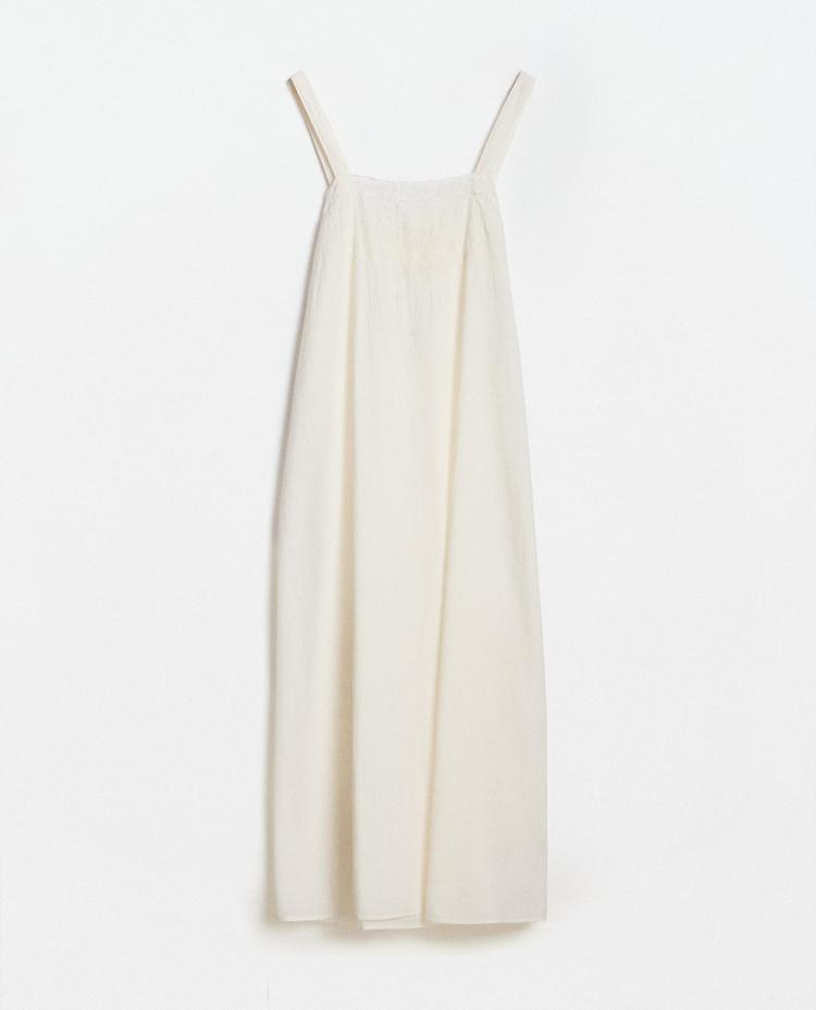 EMBROIDERED COTTON NIGHTDRESS