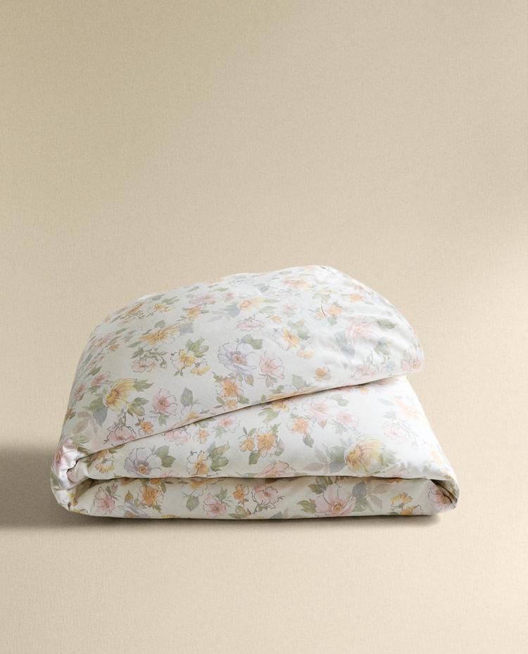 FUNDA NÓRDICA SATÉN FLORES
