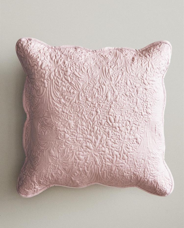 SCALLOPED FLORAL CUSHION COVER
