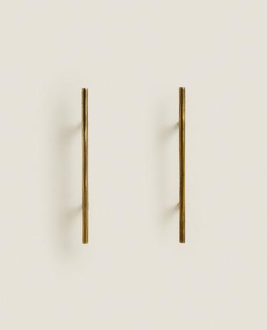 SET OF GOLD METALLIC KNOBS (SET OF 2)