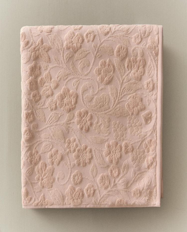 TOALLA BAÑO JACQUARD FLORES