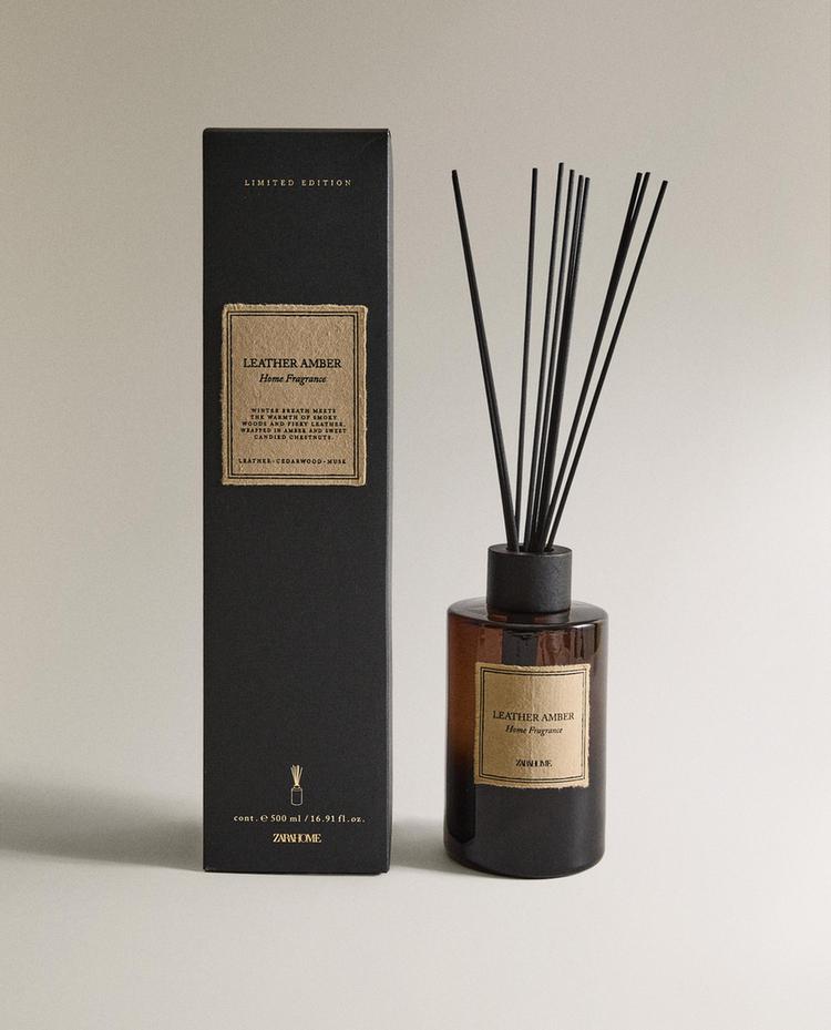 (500 ML) LEATHER AMBER REED DIFFUSERS