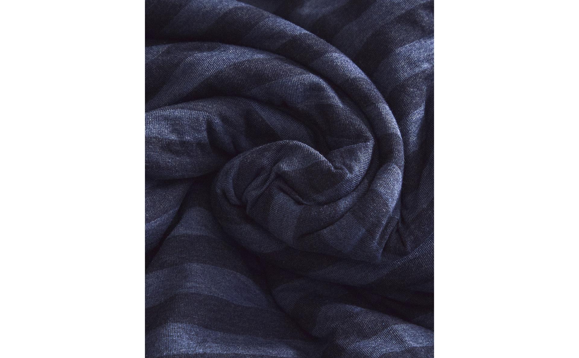 STRIPED COTTON JERSEY DUVET COVER