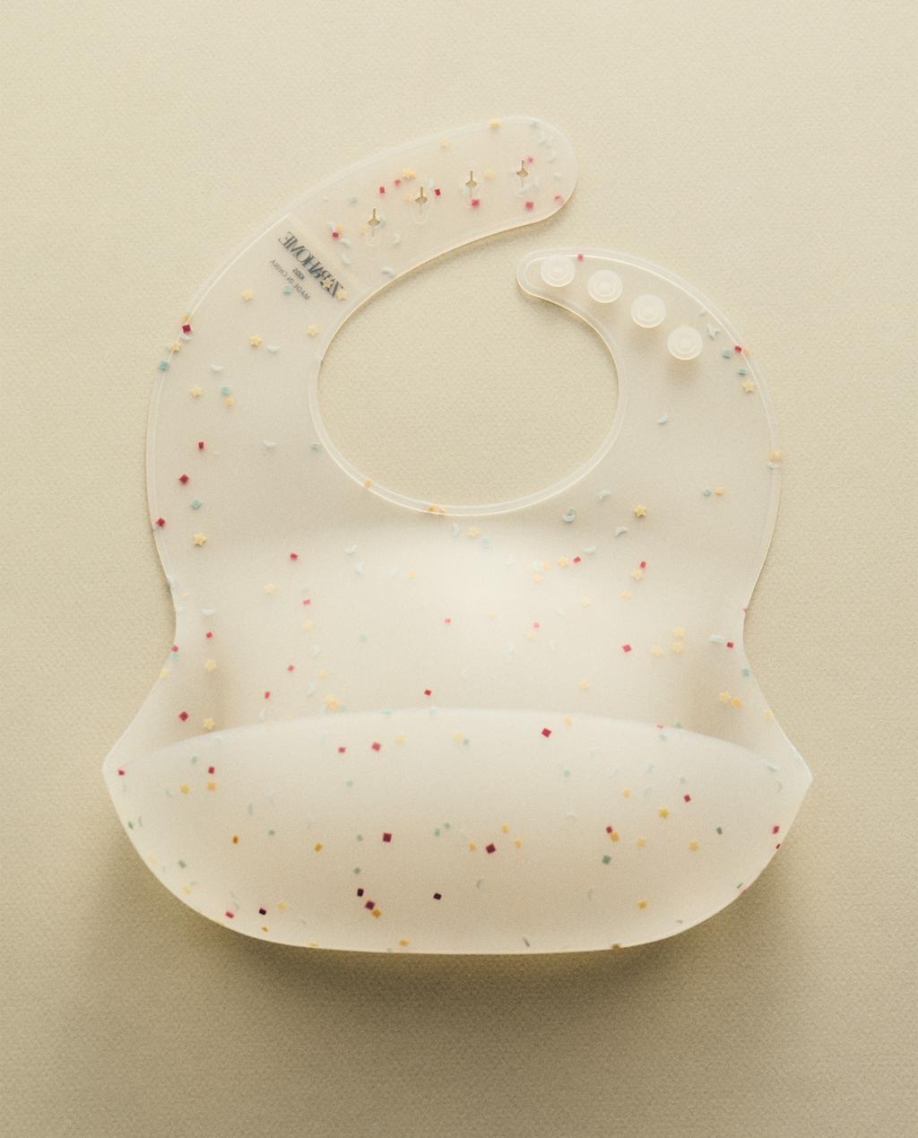 KIDS' SILICONE CONFETTI BIB