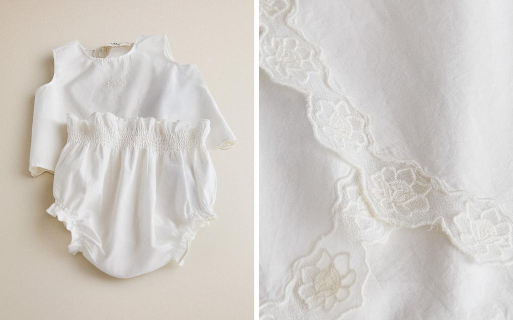 EMBROIDERED BABY SET