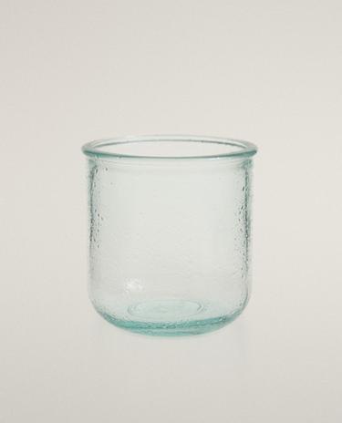 BUBBLED GLASS TOOTHBRUSH HOLDER