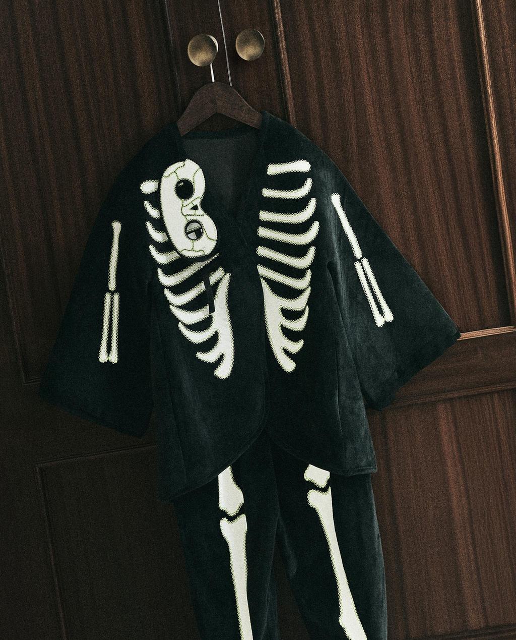 KIDS' HALLOWEEN SKELETON COSTUME