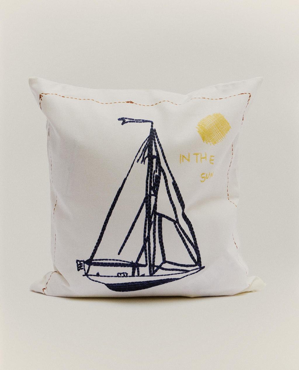 CAPA DE ALMOFADA BARCO