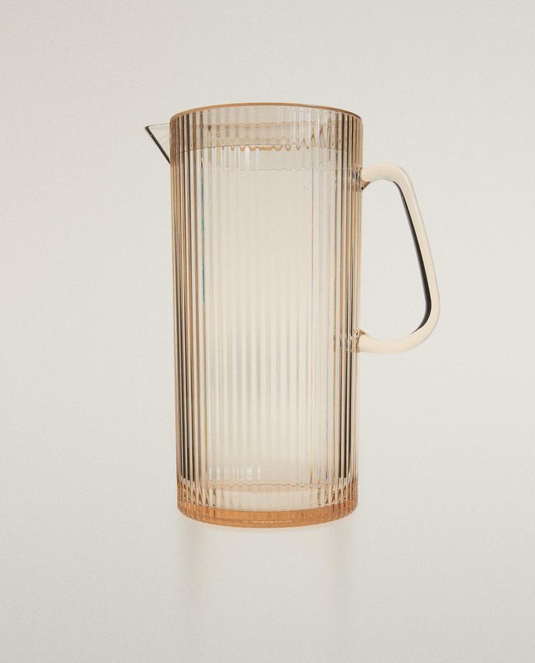 STRIPED ACRYLIC JUG